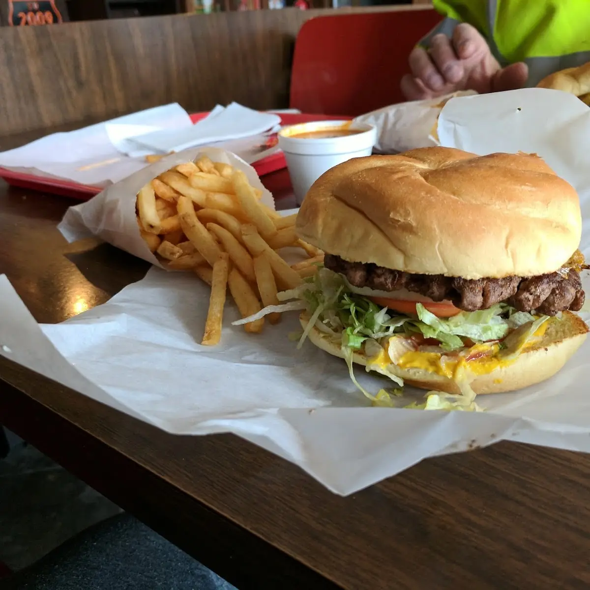 Green Chile Cheeseburger
