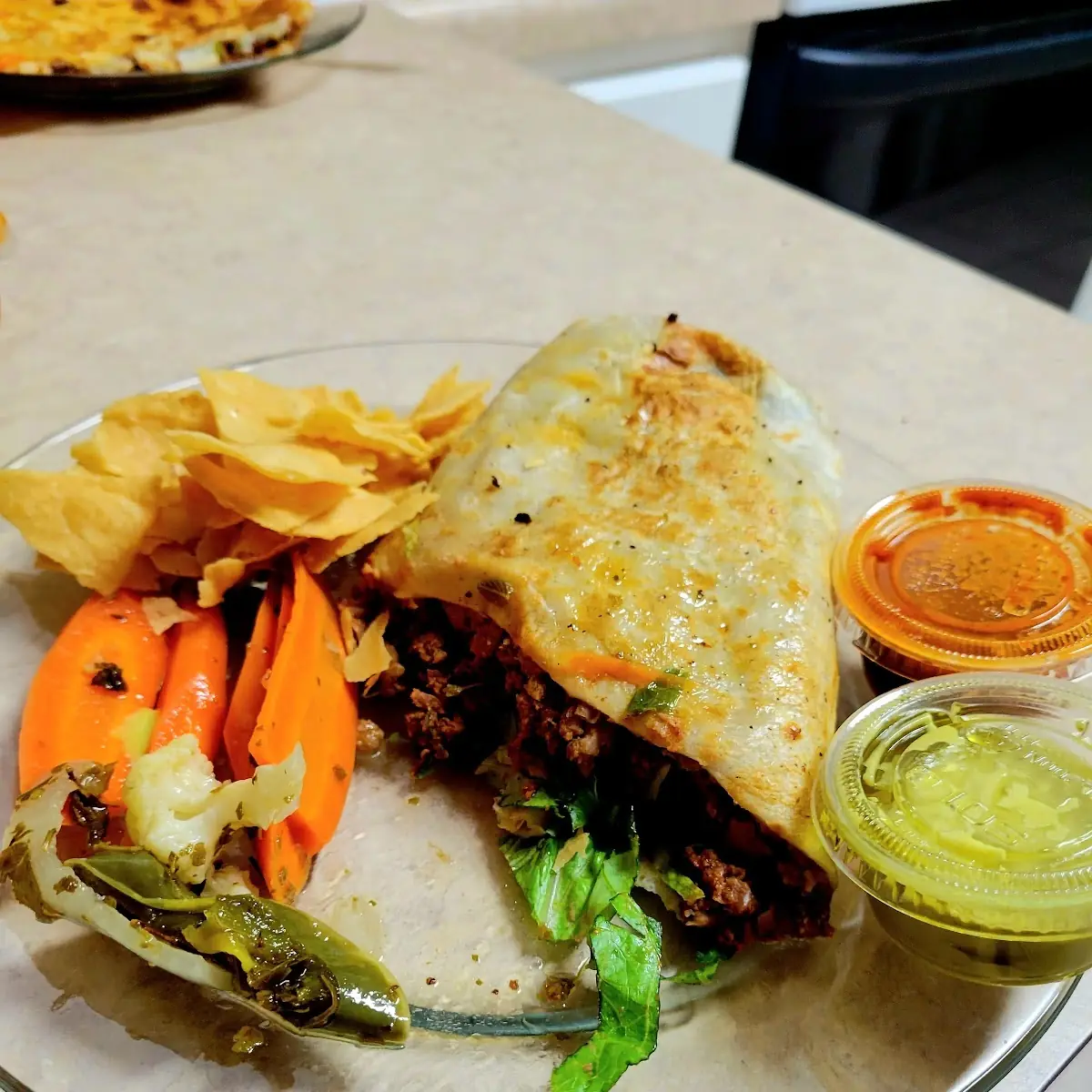 Steak and Chorizo Burrito
