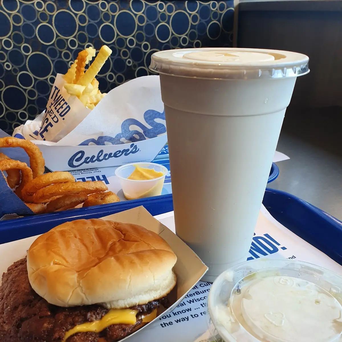 Butterburger Cheese and Vanilla Shake