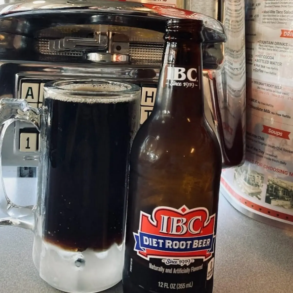 IBC Diet Root Beer Bottle