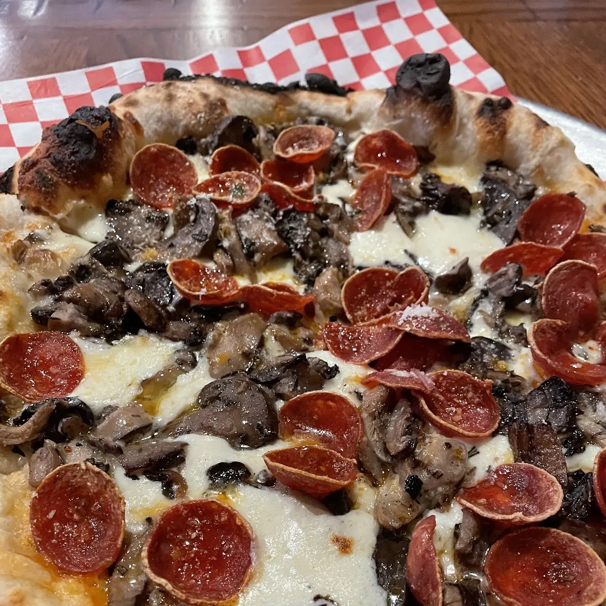Pepperoni and Mushroom Pizza