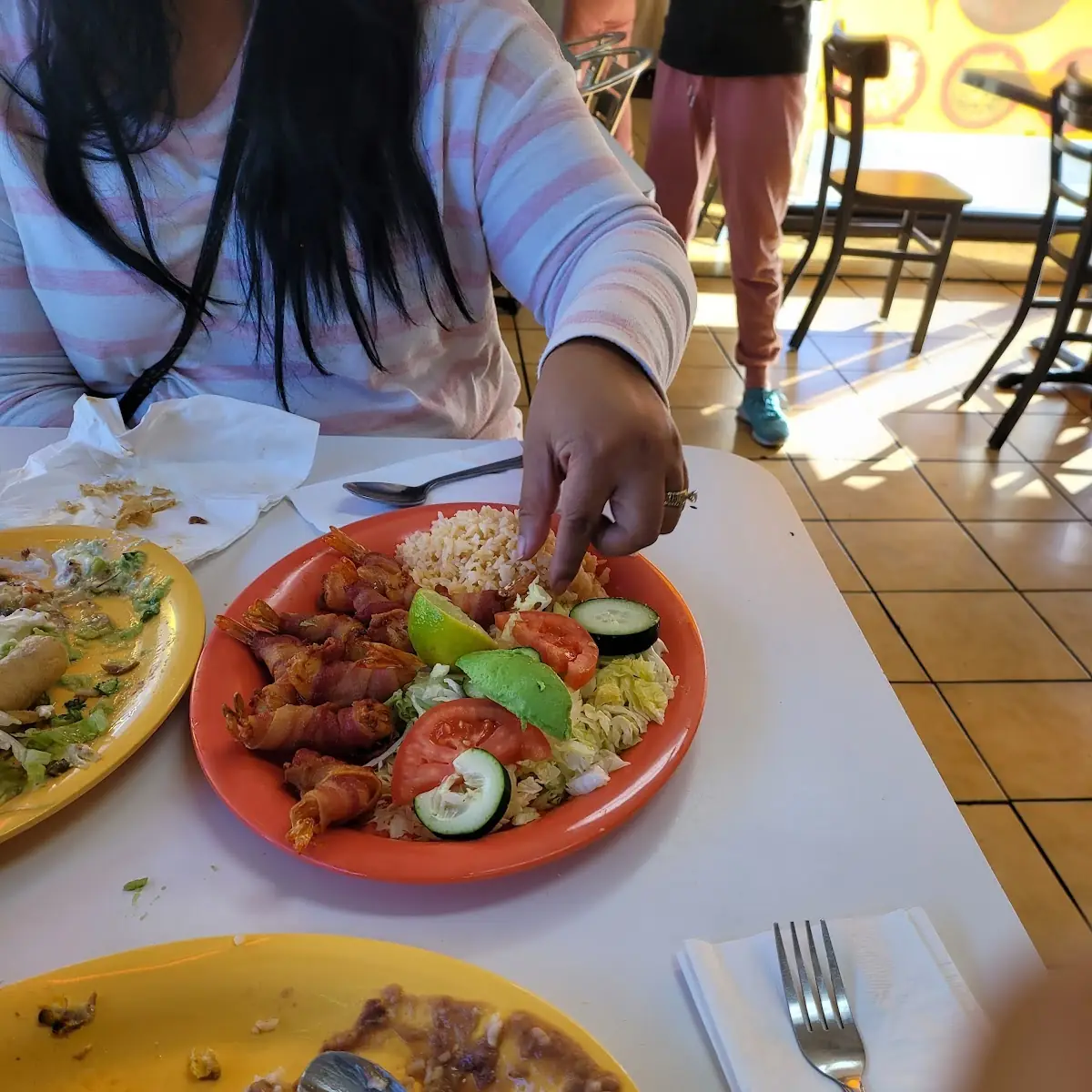 Bacon Wrapped Shrimp Plate