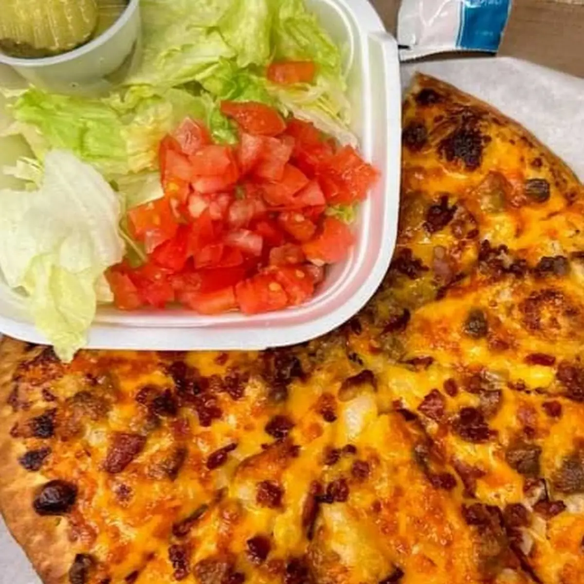Bacon Double Cheeseburger Pizza