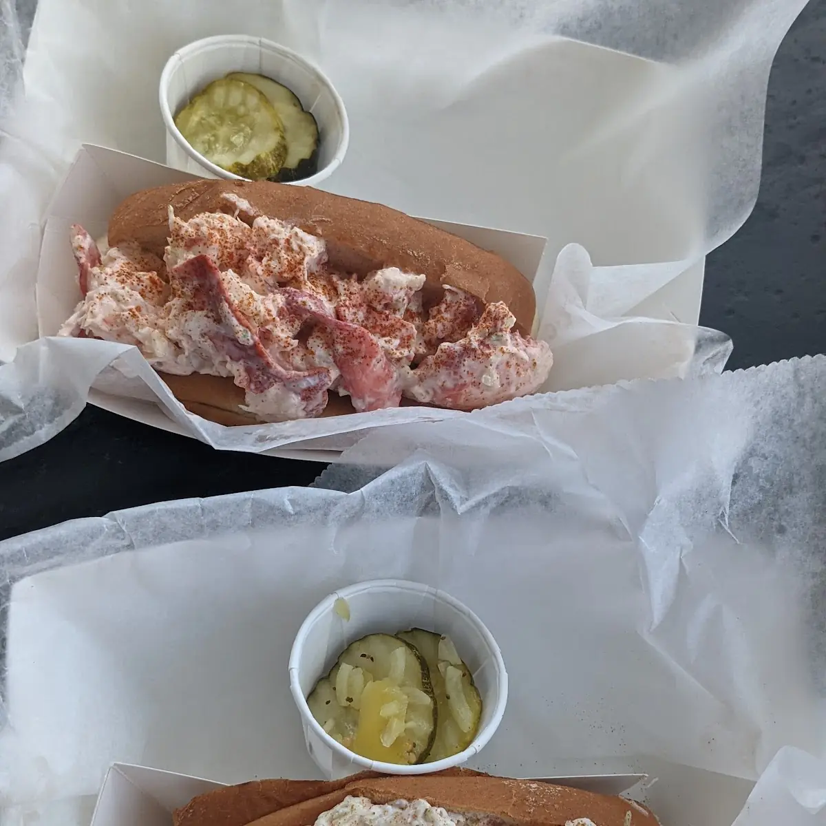 Crab Roll and Lobster Roll Comes with Chips
