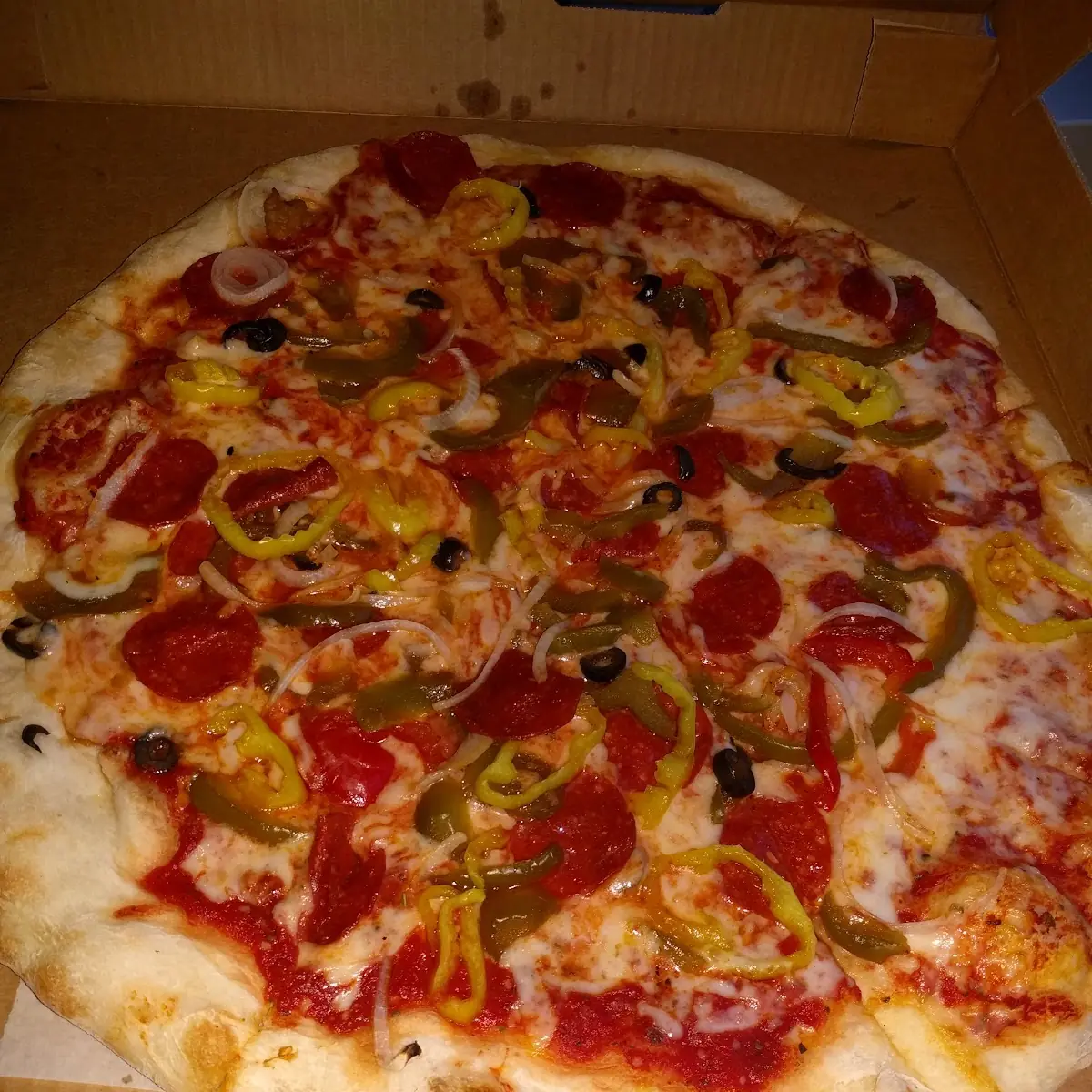 Veggie Pizza with Pepperoni