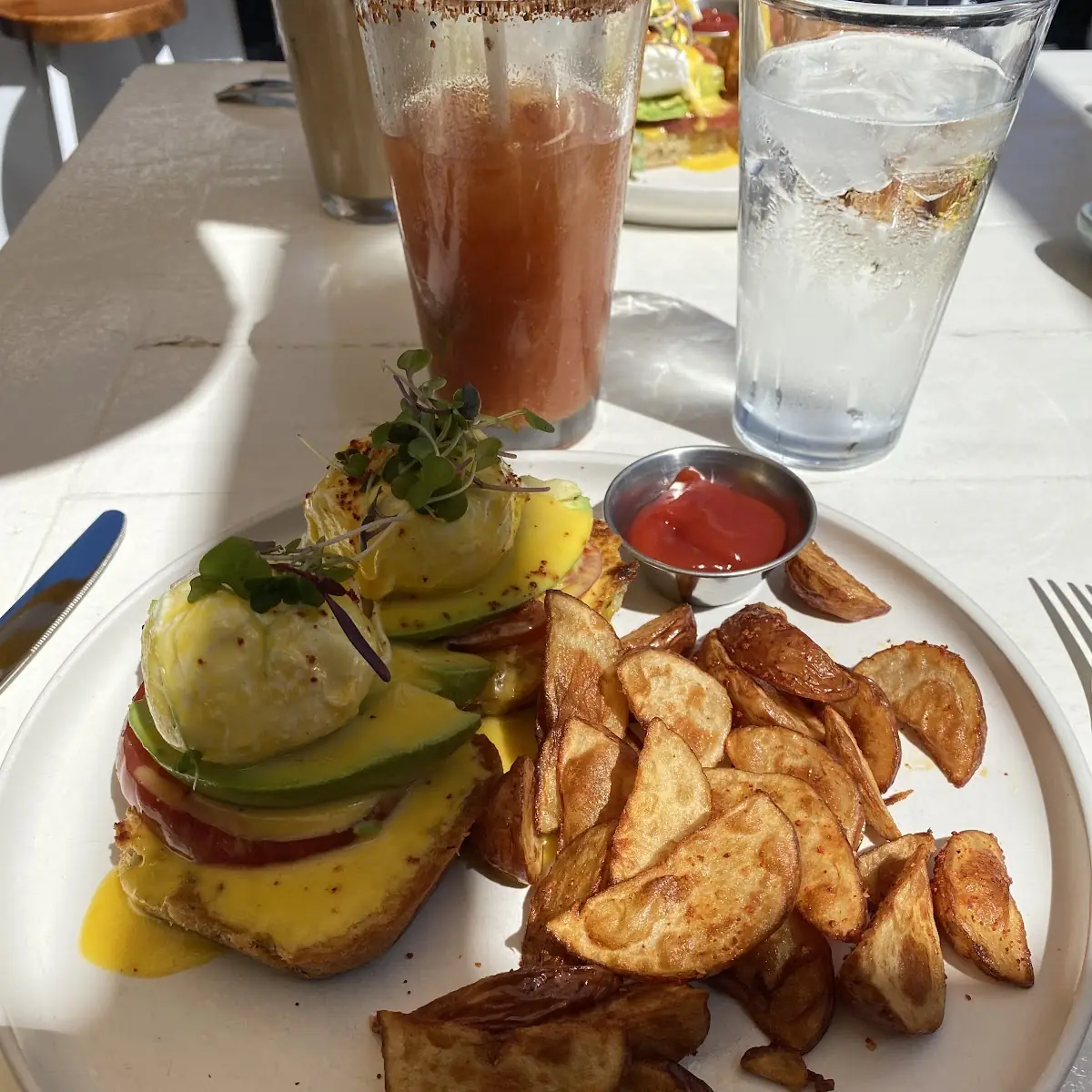 Eggs Benedict with Home Fries