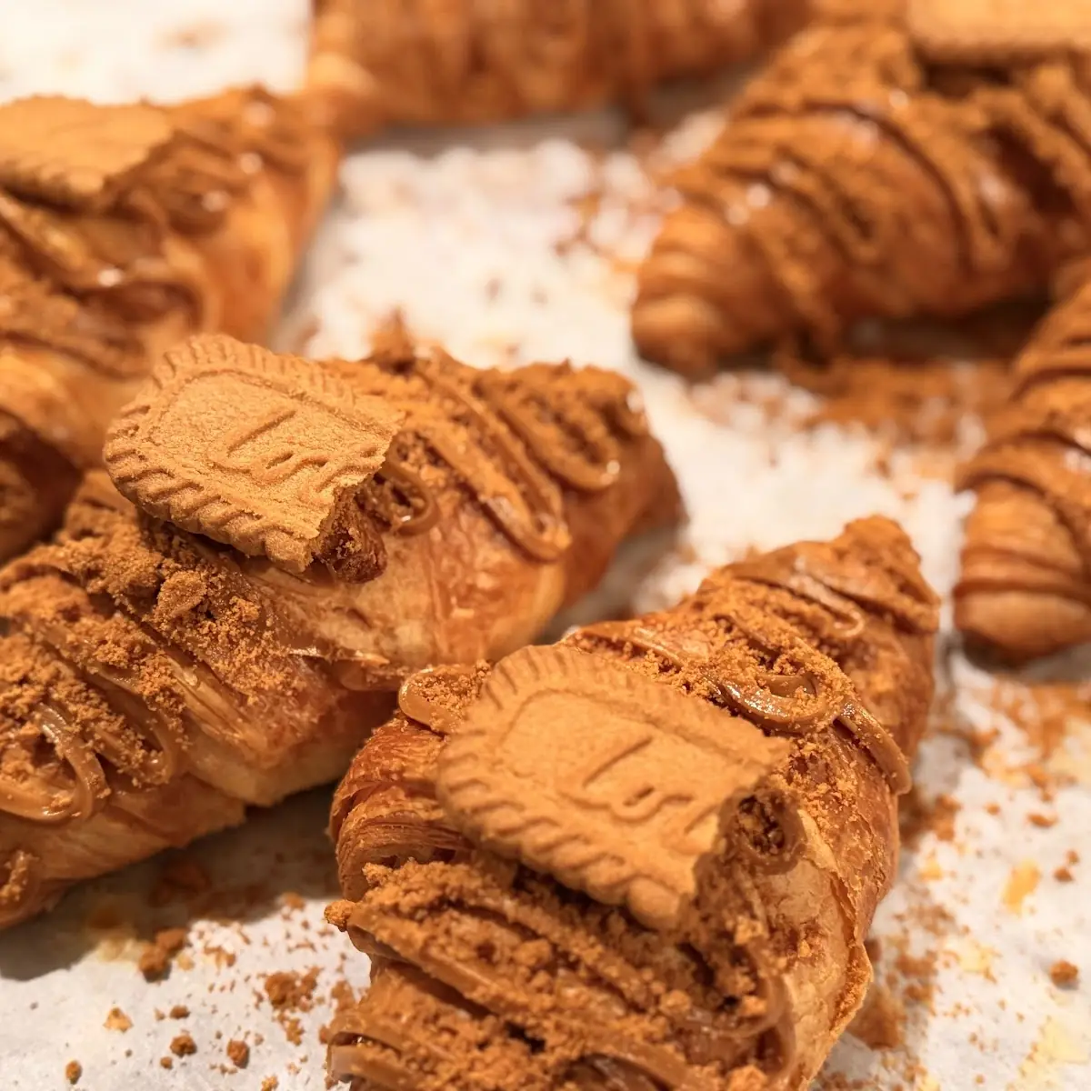 Biscoff Filled Croissant