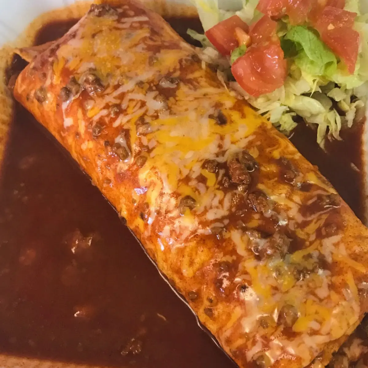 Smothered Chicharron Burrito