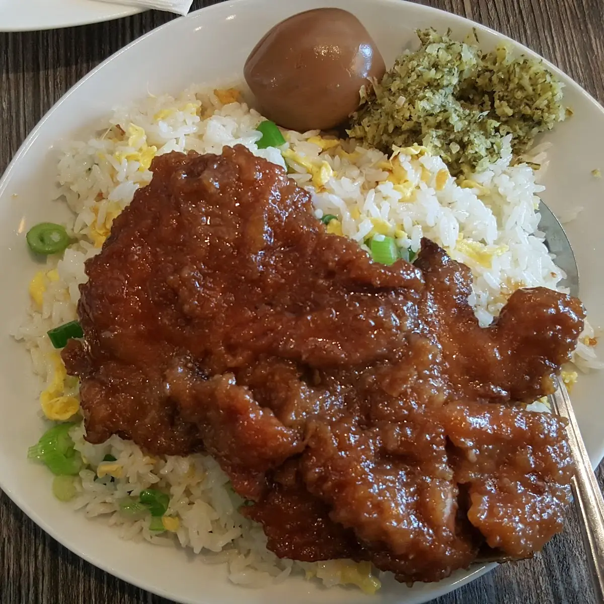 Braised Pork Chop Fried Rice