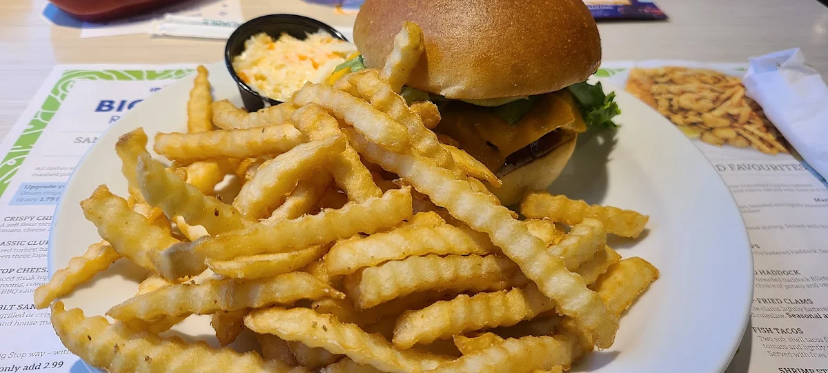 Cheeseburger and Fries, Rothesay Route 1 Big Stop Restaurant