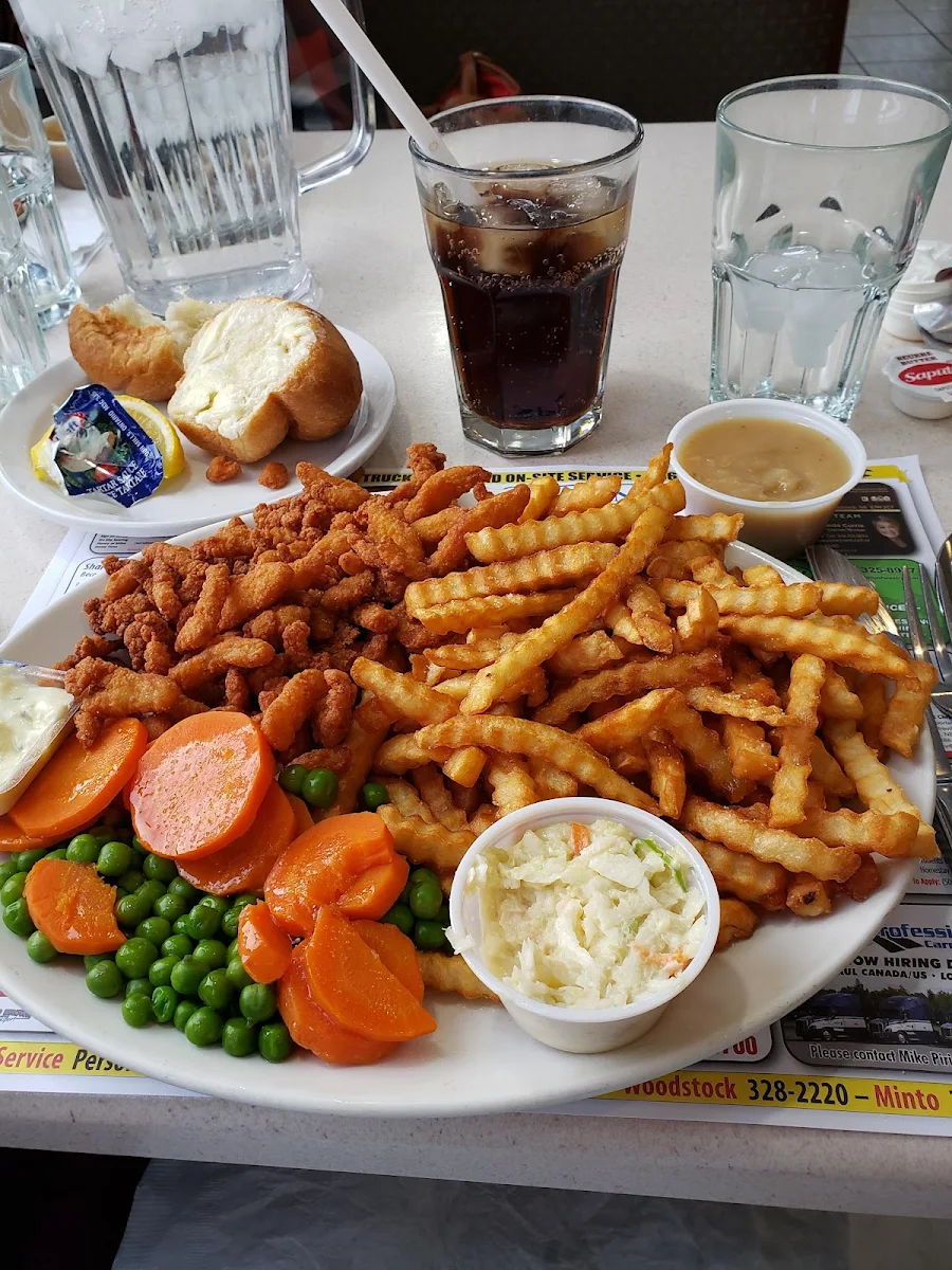 Clam Platter and Homemade Turkey Gravy, Rothesay Route 1 Big Stop Restaurant