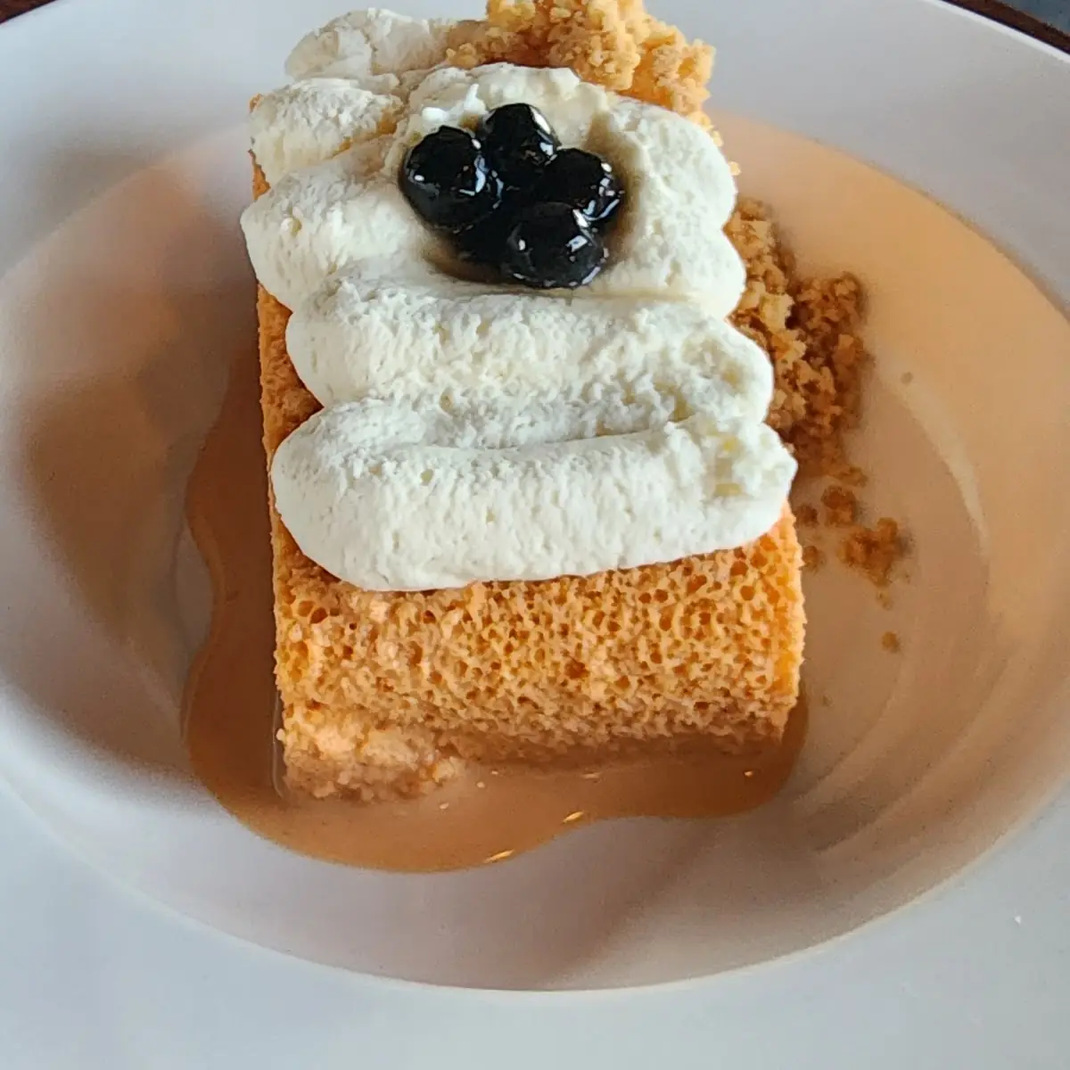 Thai Tea Crepe Cake with Berries