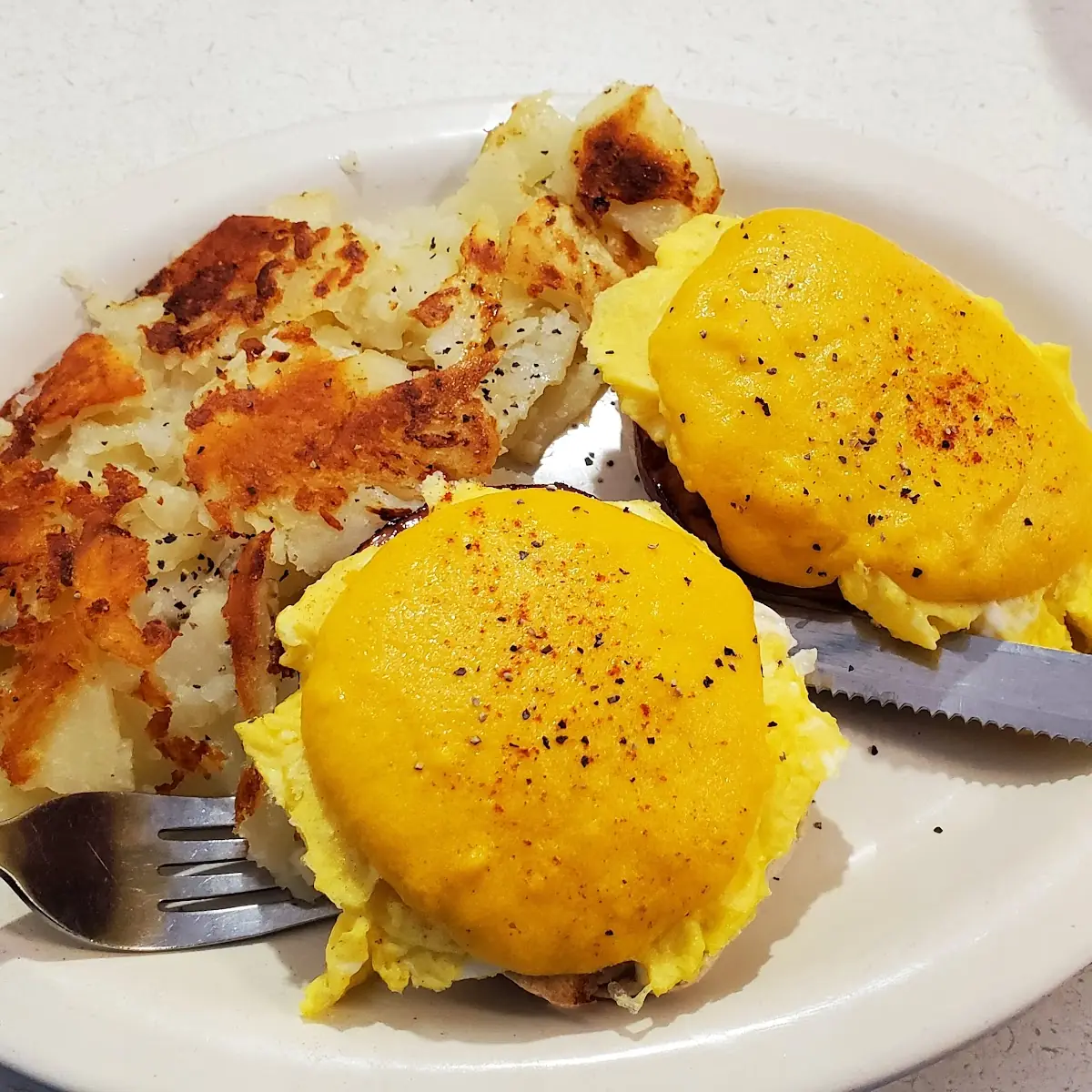 Scrambled Eggs Benedict