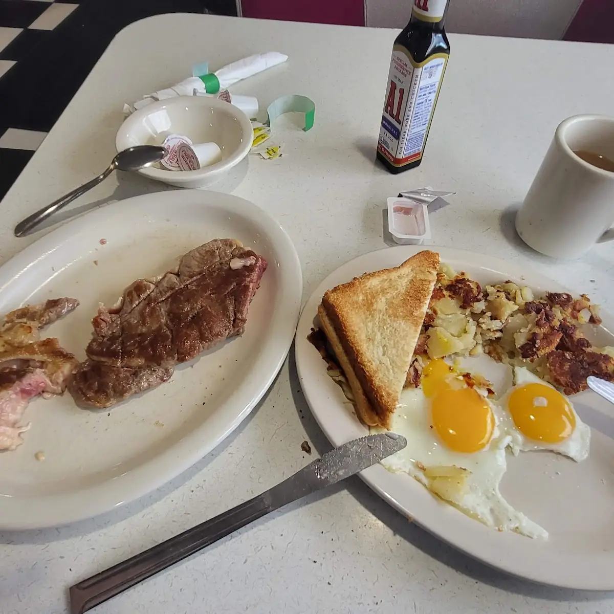 Sirloin Steak and Eggs