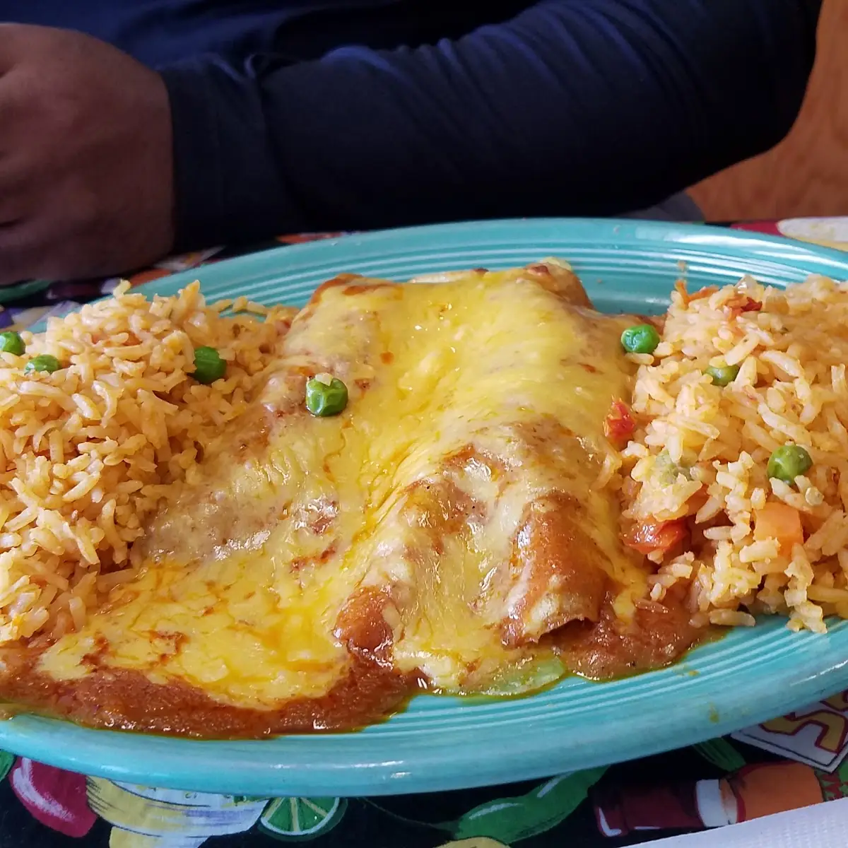 Kid's Cheese Enchilada Plate