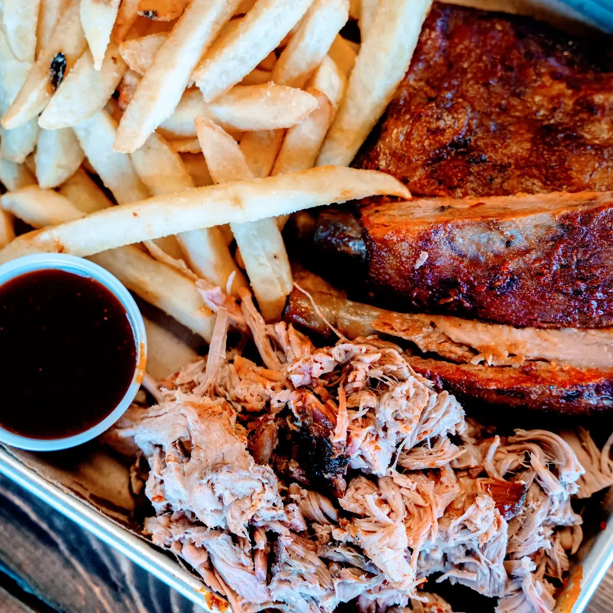 Pulled Pork & Rib Plate