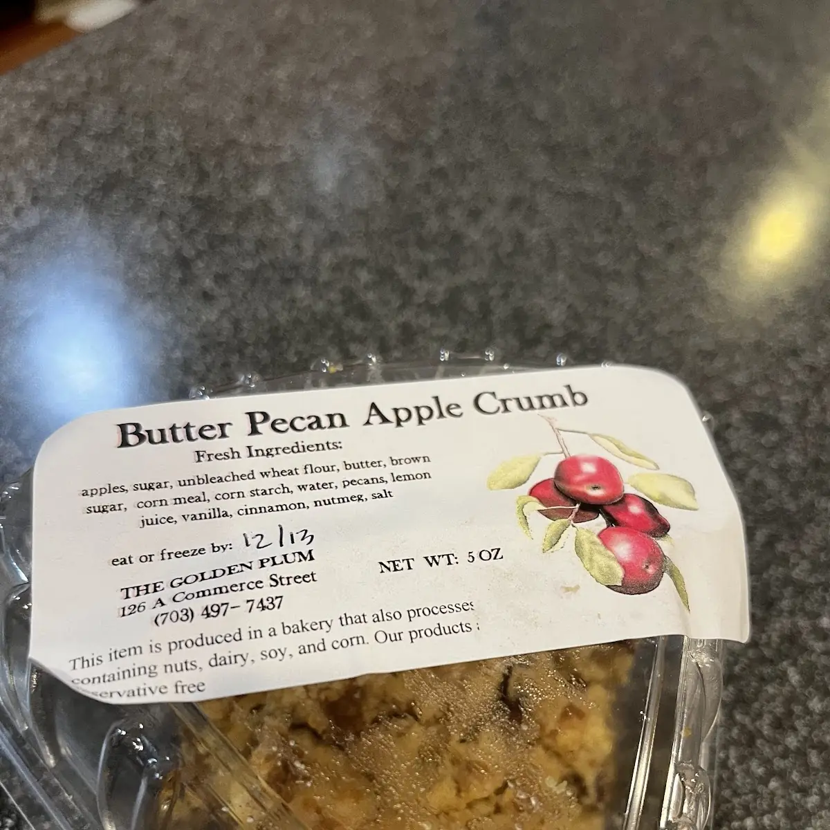 Butter Pecan Apple Crumb