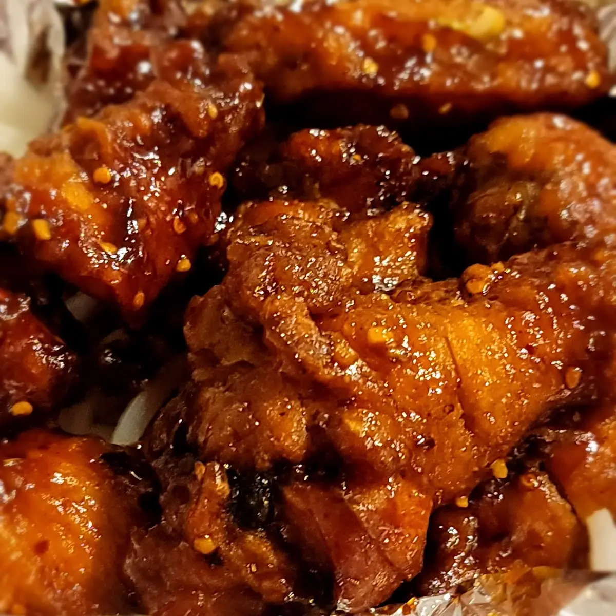 Black Honey Chicken Wings