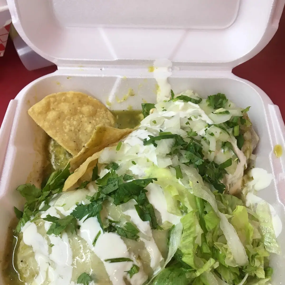 Burrito Mojado Salsa Verde