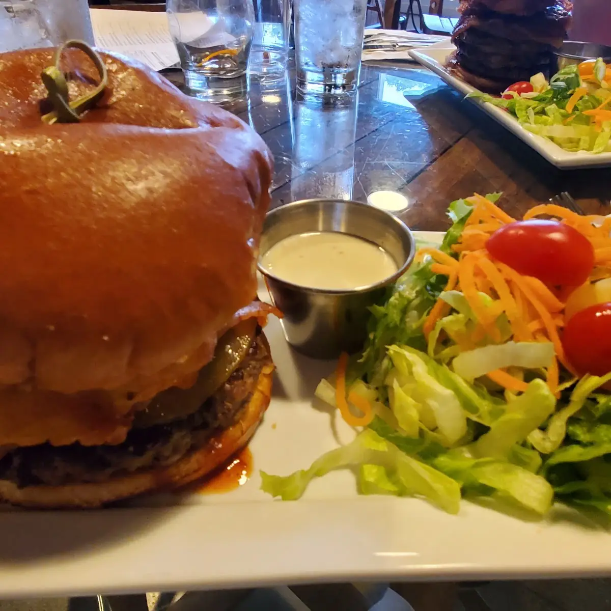 Apple Pie Cheeseburger with 2 Extra Hamburger Patties