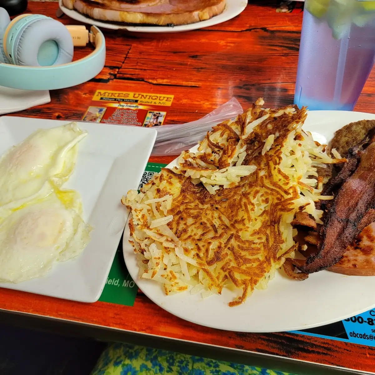 With Hash Browns & Toast