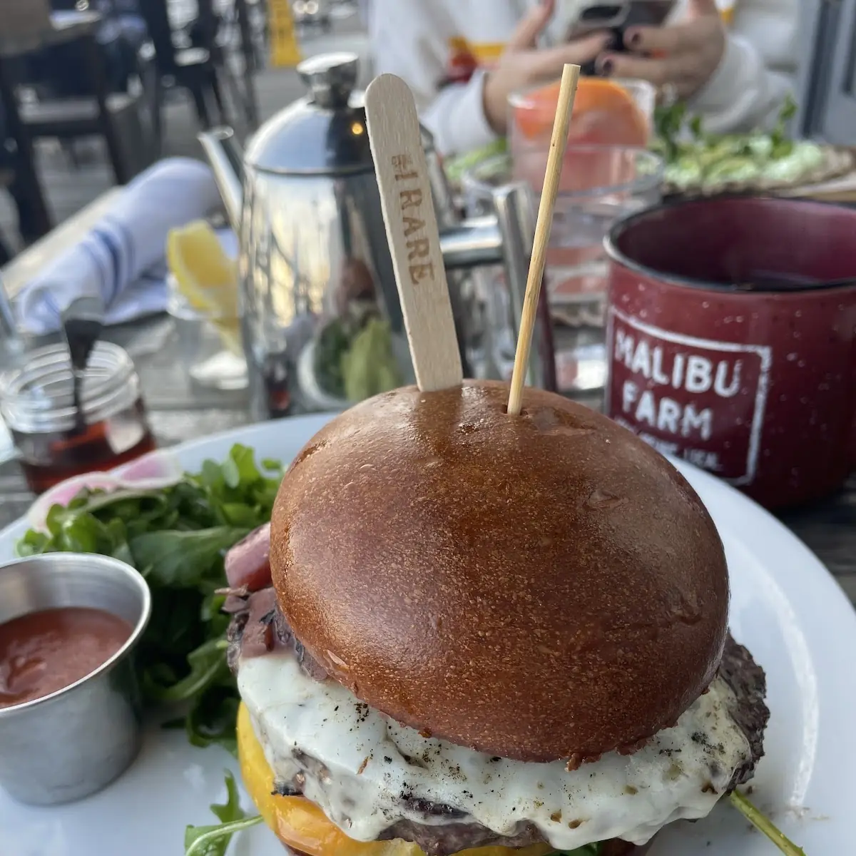 Vegetable Burger with Roasted Potatoes