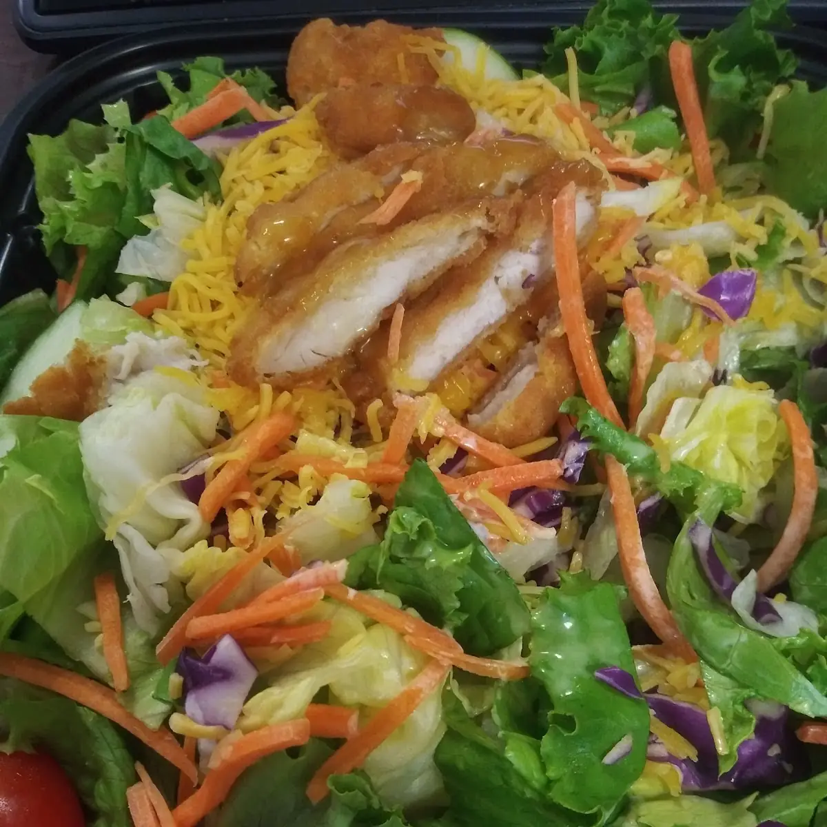 Crispy Fried Chicken Salad
