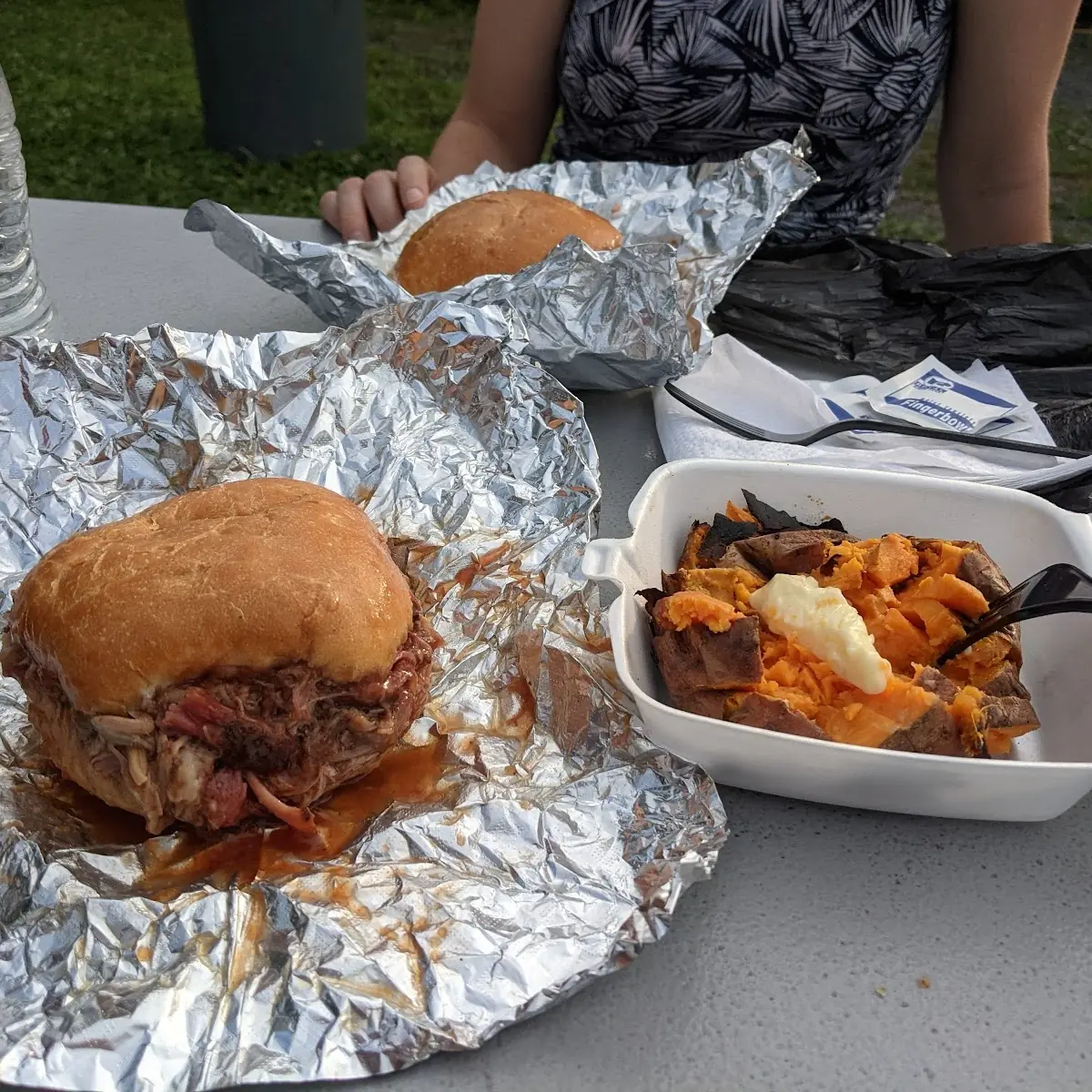 Sliced Beef Brisket Sandwich