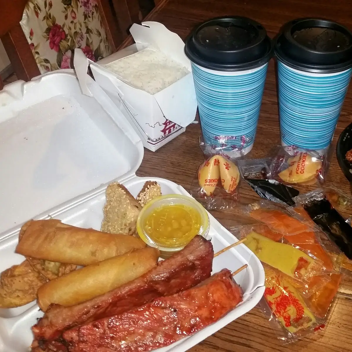 Pu Pu Platter & Sesame Chicken