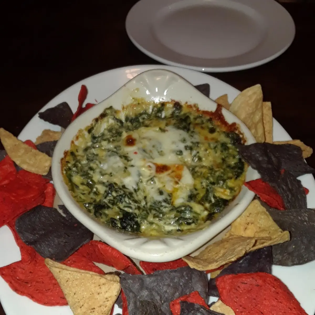 Spinach and Artichoke Dip with Tortilla Chips