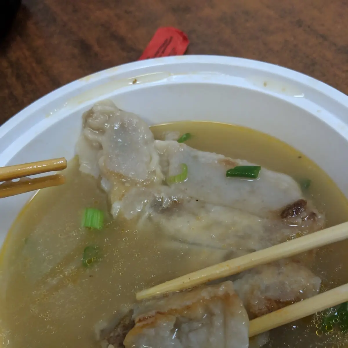 Chive and Pork Dumpling w Soup