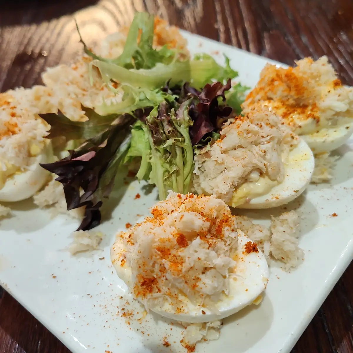 Crab Deviled Eggs