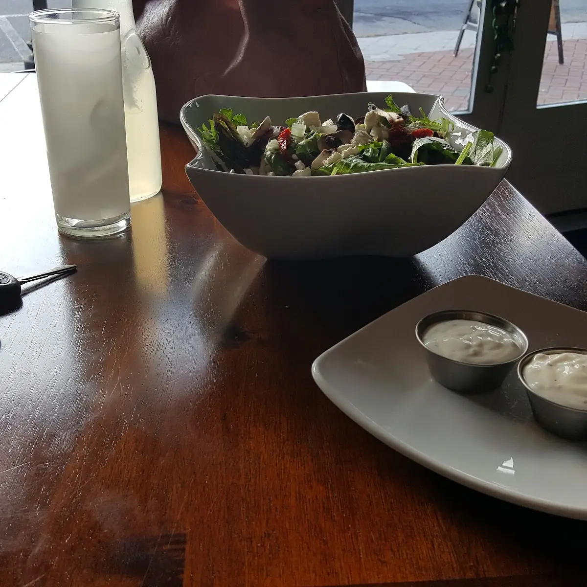 Salad and Ranch Dressing