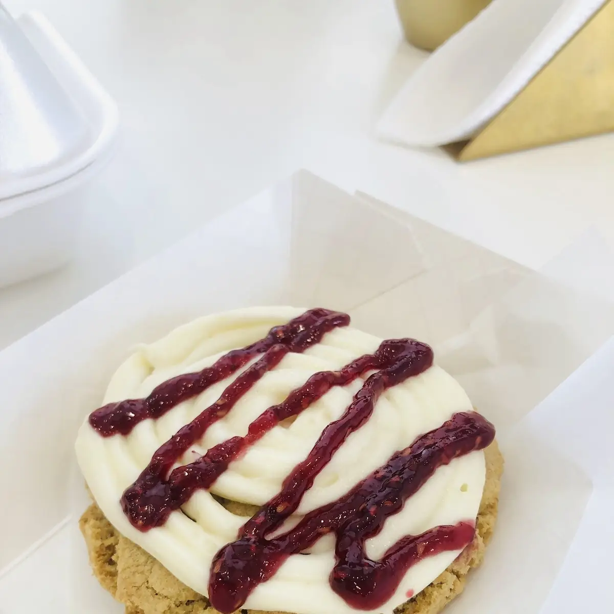 Raspberry Cheesecake Cookie