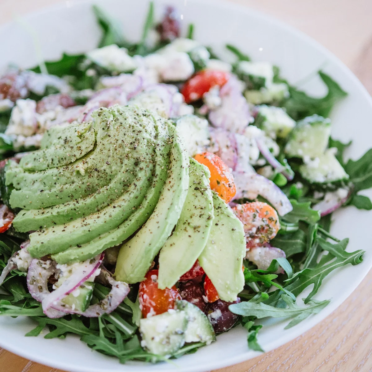 Avocado Greek Salad