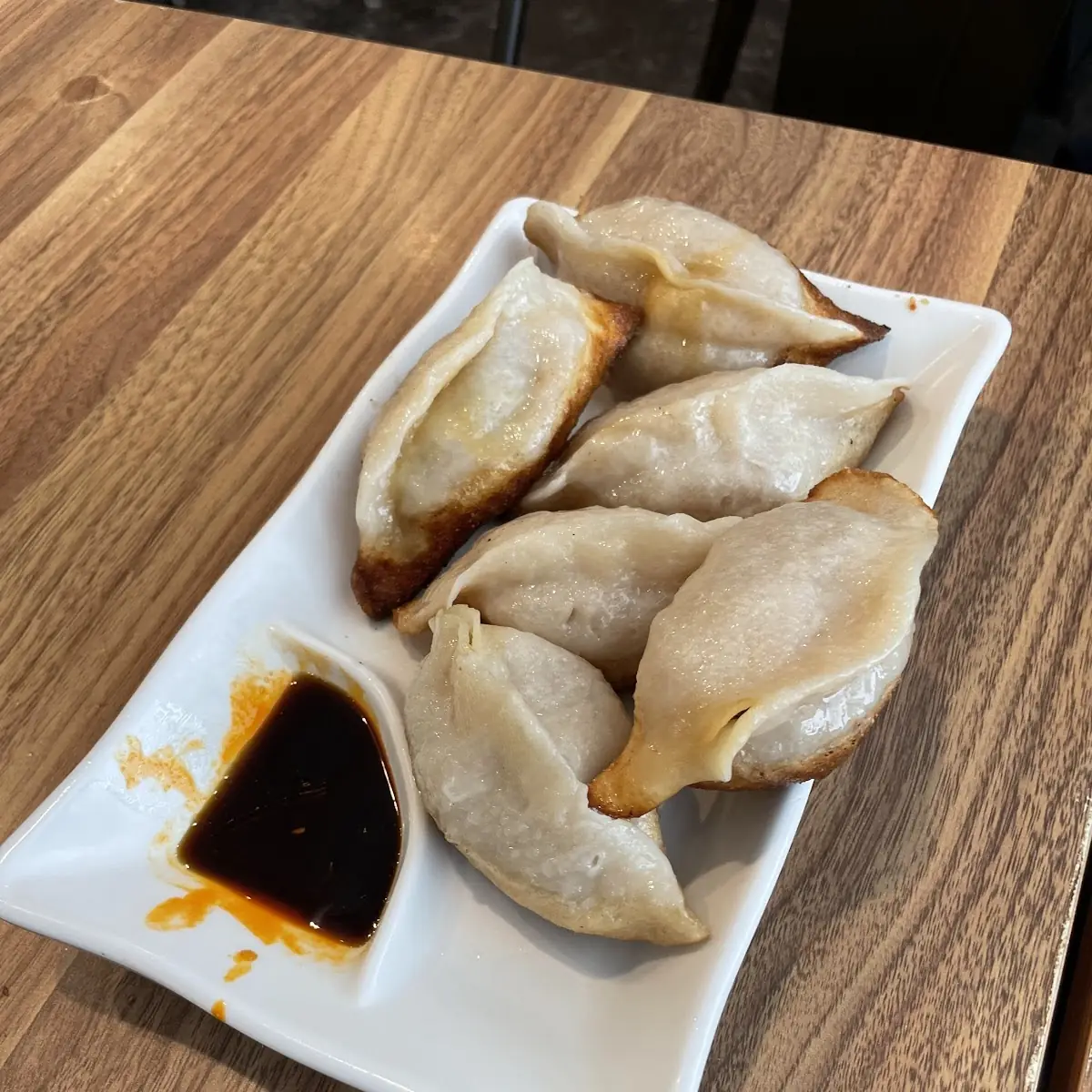 Pan Fried Shanghai Dumplings with Soy Sauce