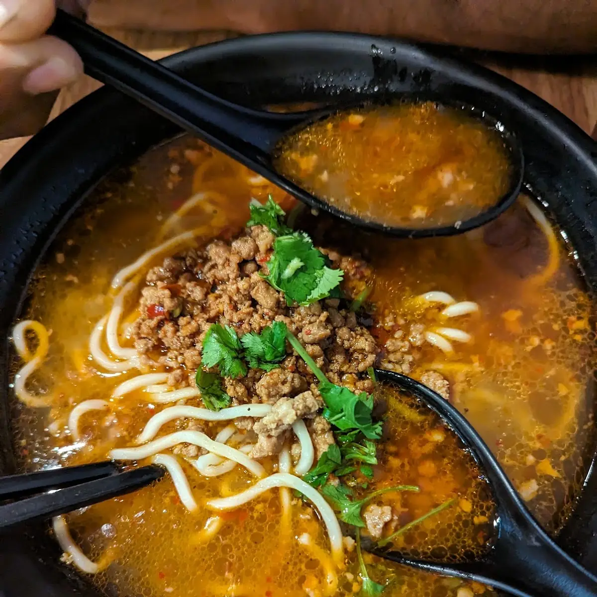 Spicy Dandan Noodles with Ground Pork