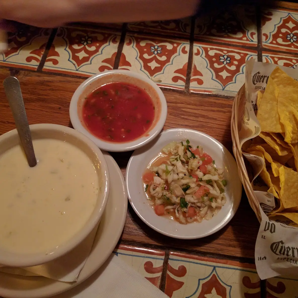 Cheese Dip Salsa and Chips Pico De Gallo