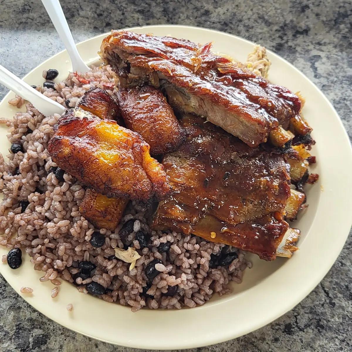 Congri Ribs and Pulled Pork