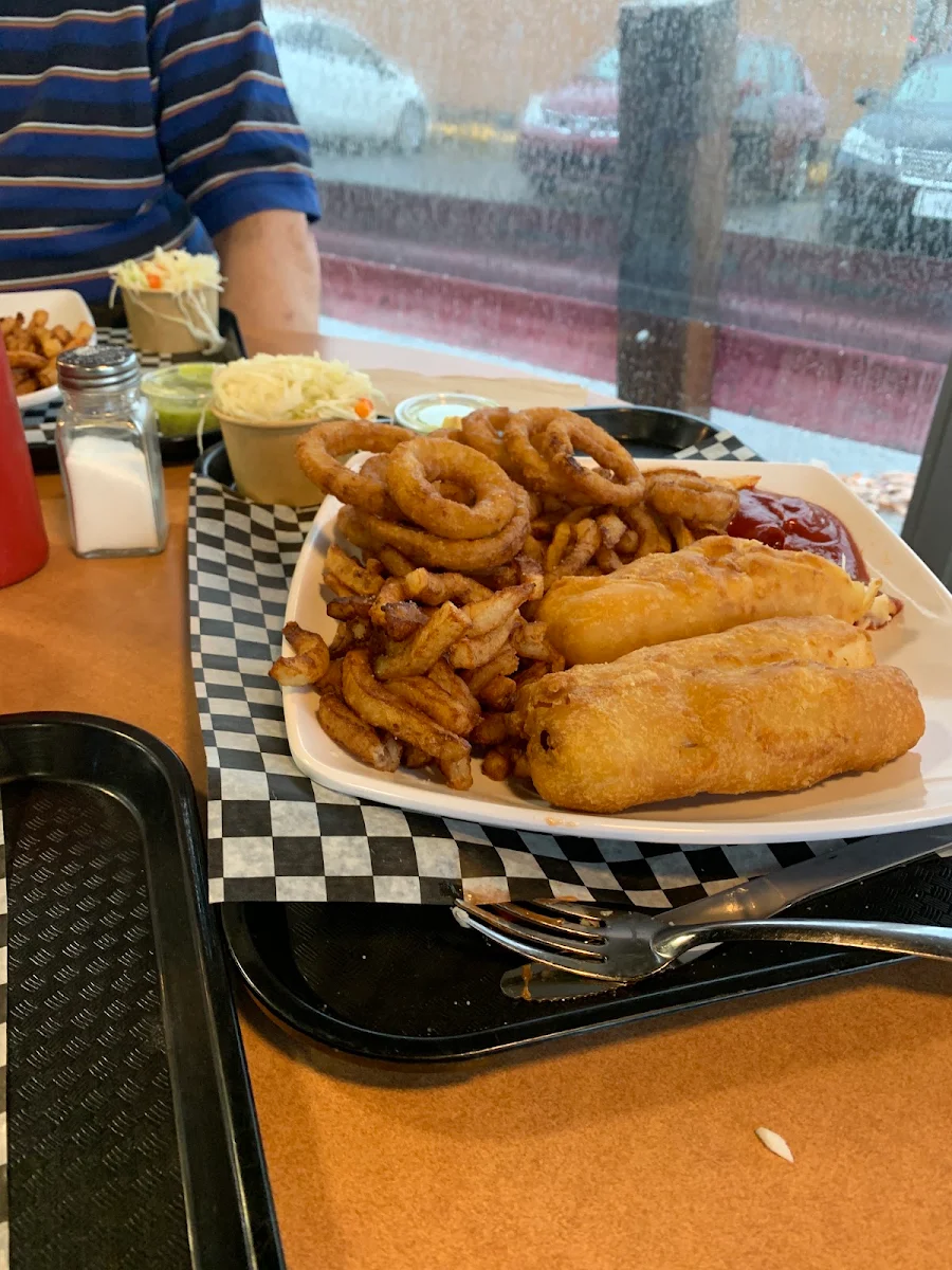 Fish and Chips Double Portion, Frites2