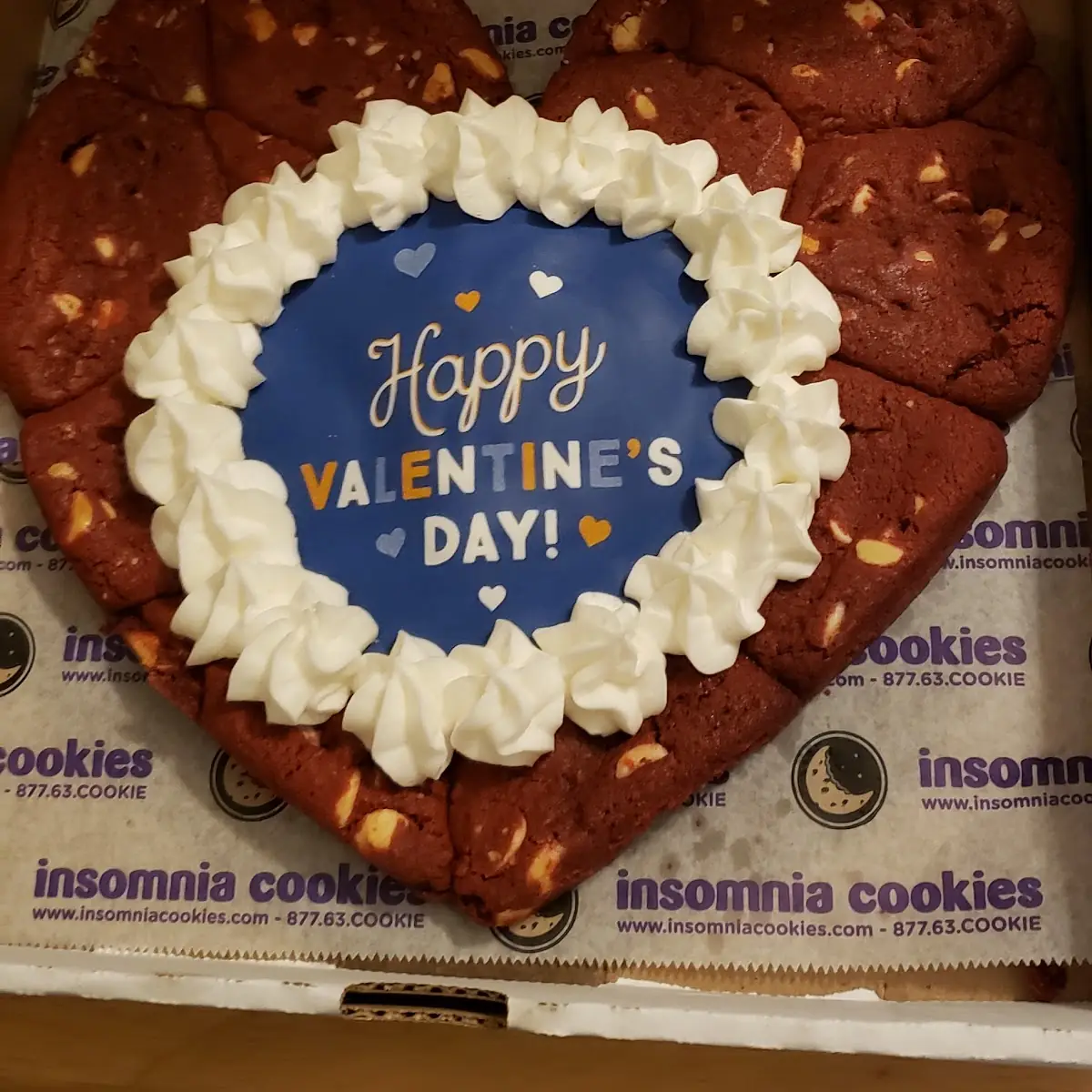 Red Velvet Heart Shaped Cookie
