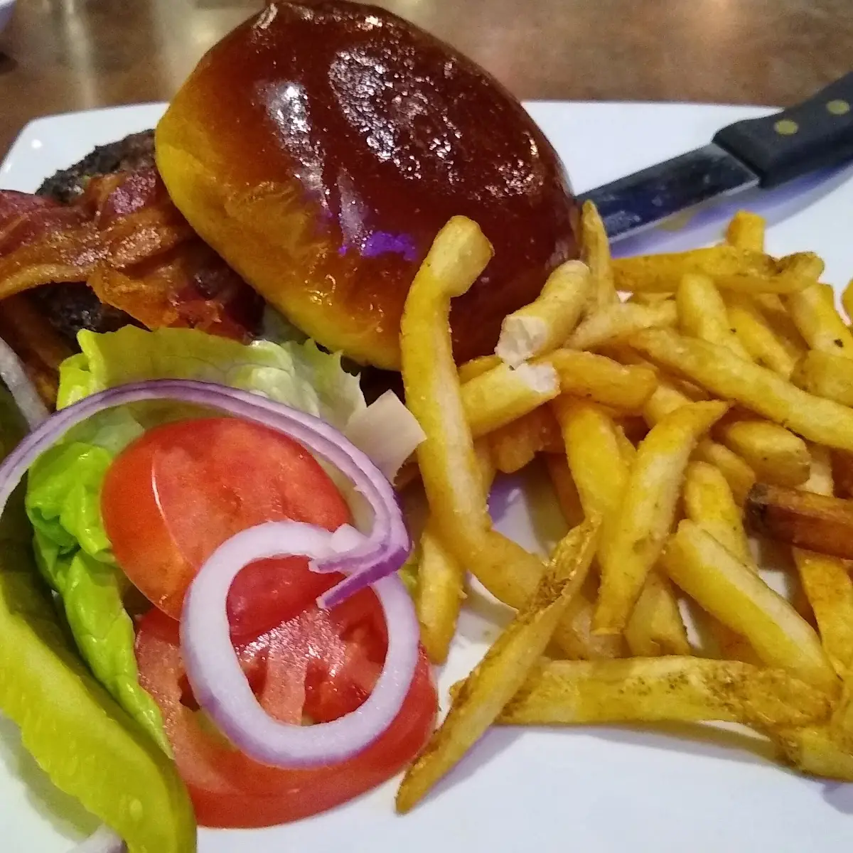 Burger and Fries