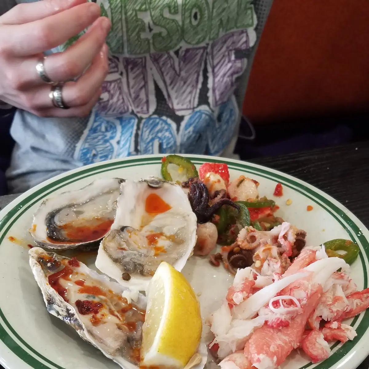 Raw Oysters & Octopus