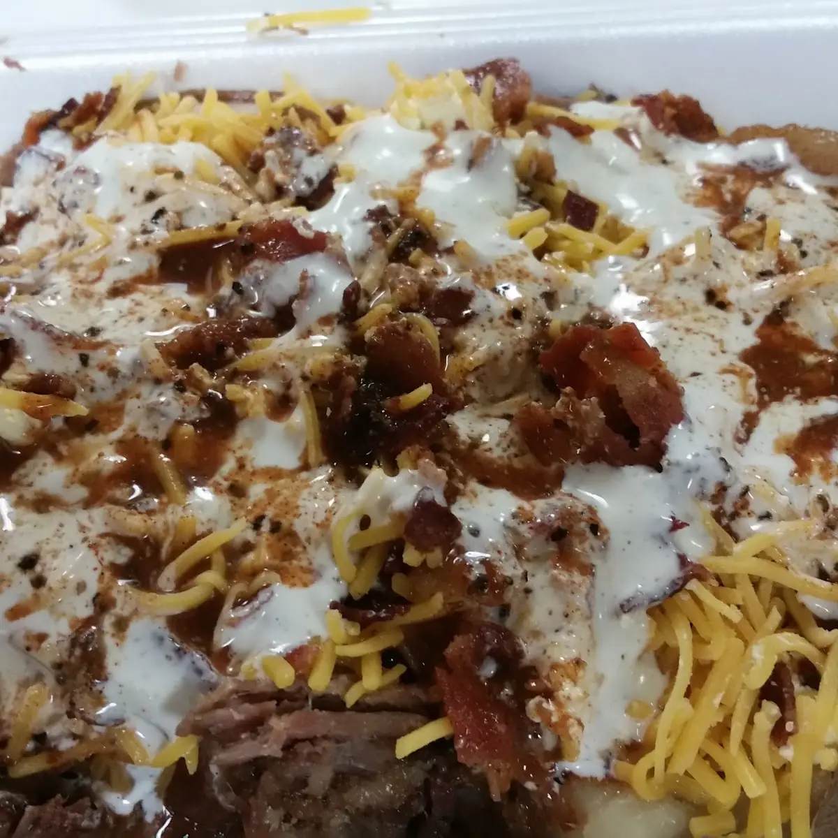 Brisket Stuffed Baked Potato