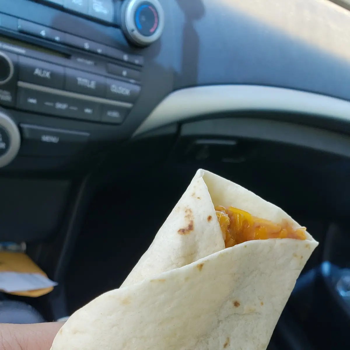 Bean & Cheese Burrito with Red Sauce