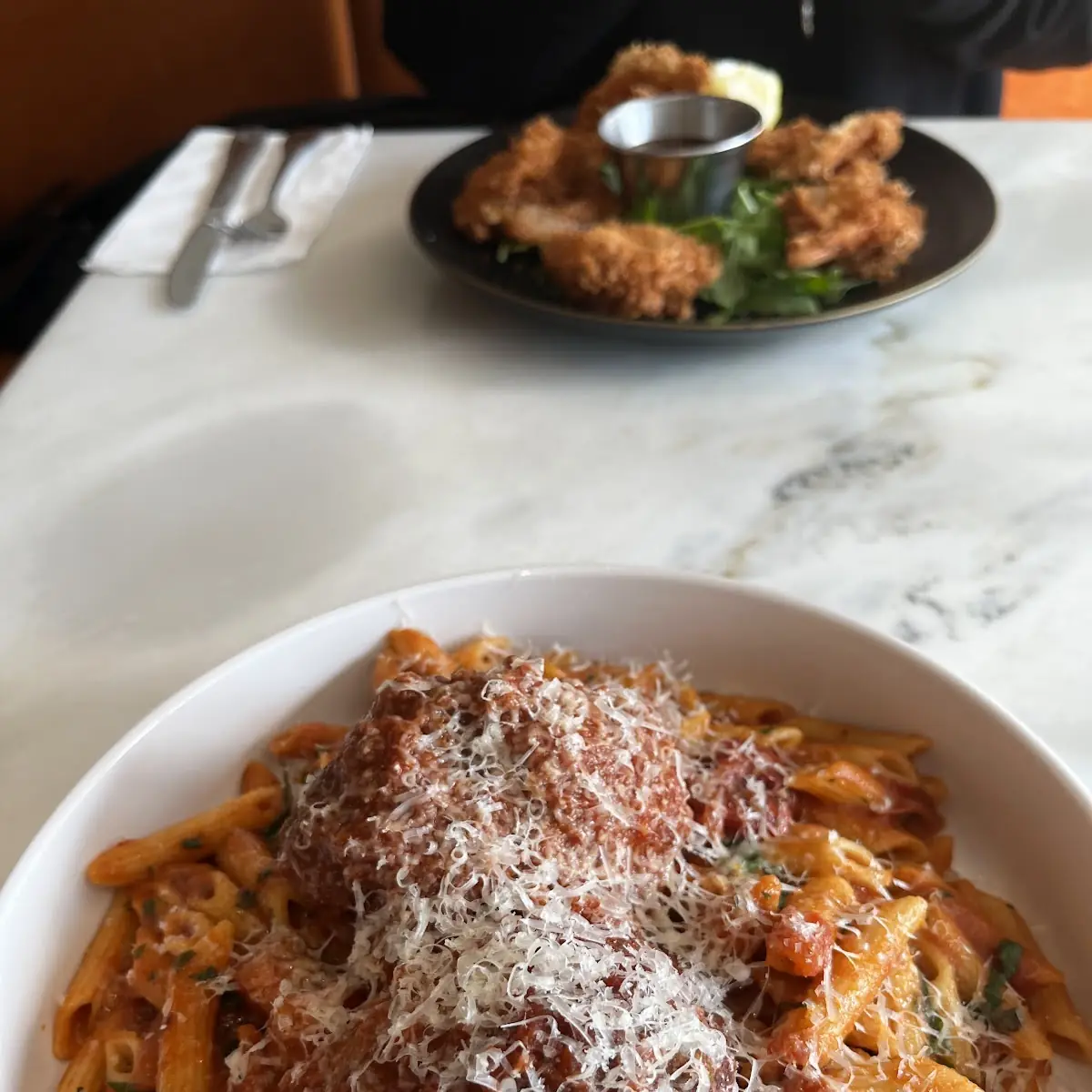Penne Vodka & Breaded Chicken Lunch