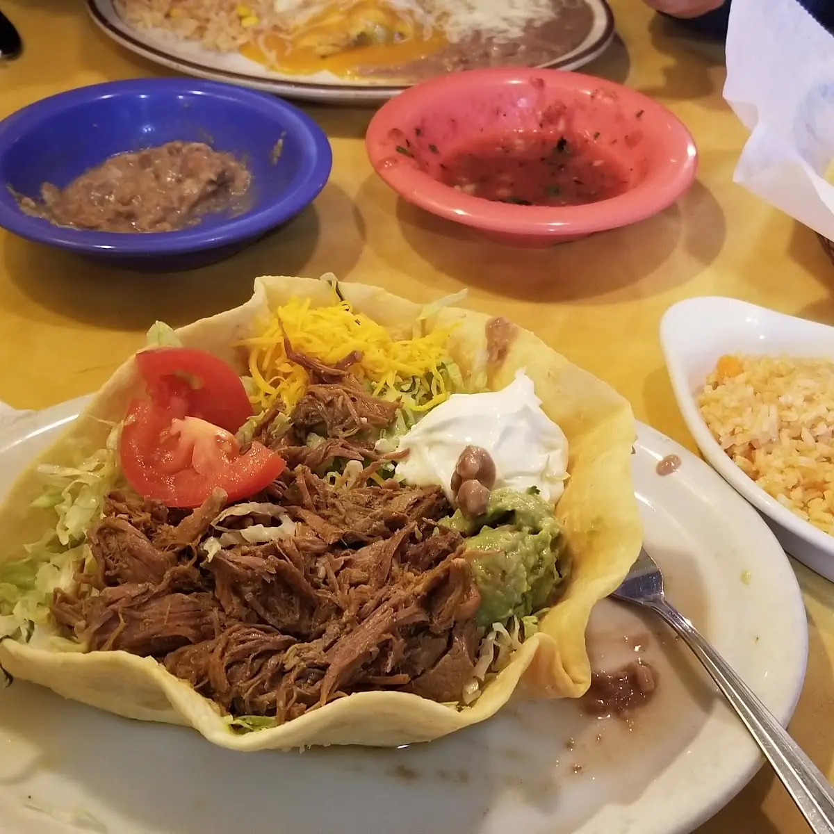Shredded Beef Taco Salad