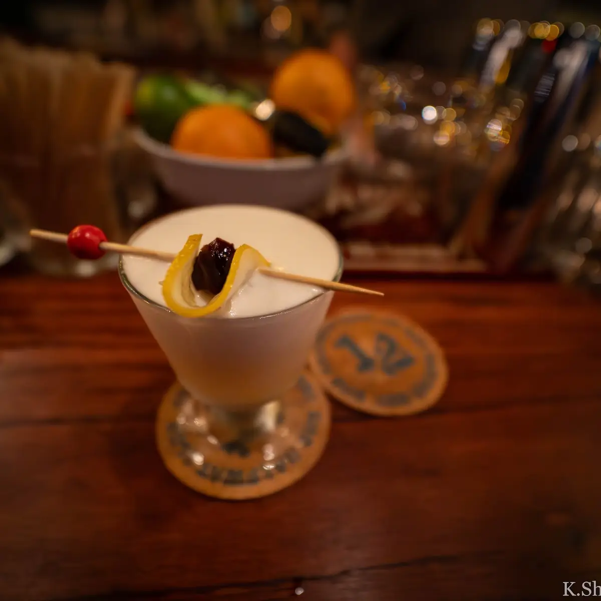 Whiskey Sour w Egg White