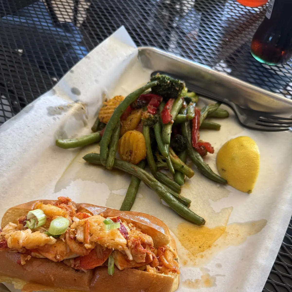 Lobster Roll with Veggies