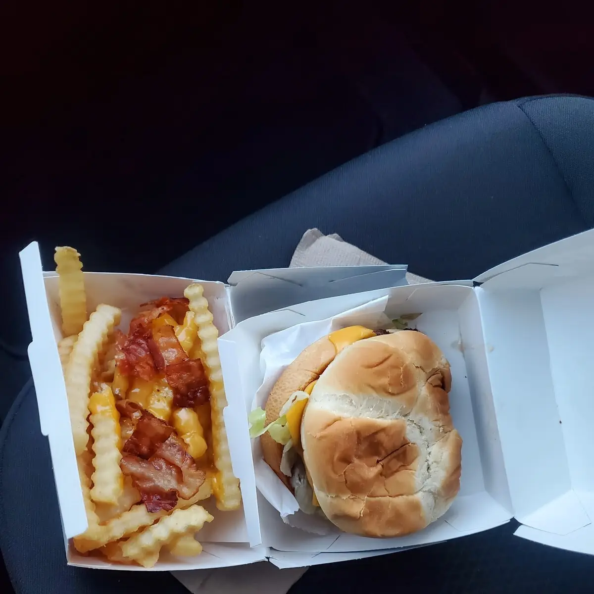 The Culver's Deluxe Cheeseburger & Cheese Fries
